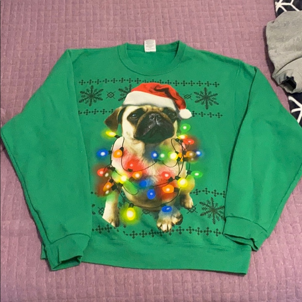 Pug Christmas crewneck